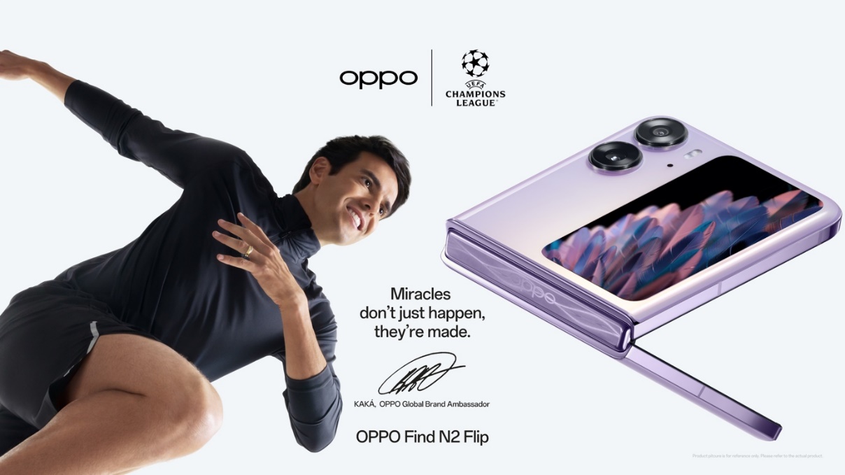 OPPO تُعلن النجم البرازيلي كاكا هو سفير العلامة التجارية في شراكتها لدوري أبطال أوروبا