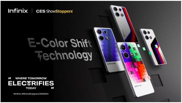 تقنية Infinix E-Color Shift تفوز بجائزة Omdia Innovation خلال CES 2024