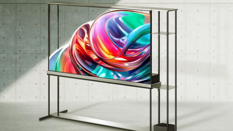 إل جي تطلق أول تلفزيون شفاف لاسلكي في العالم بتقنية OLED ودقة 4K