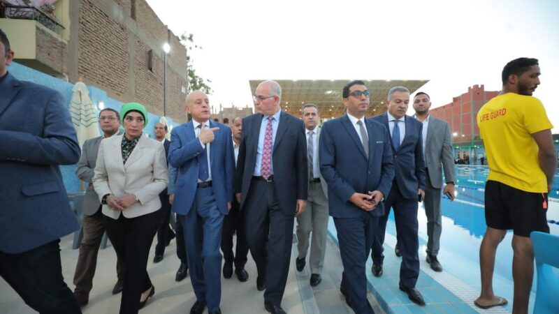 افتتاح حمام السباحة الأولمبي بسيتي كلوب الأقصر بحضور المحافظ وقيادات الرياضة المصرية