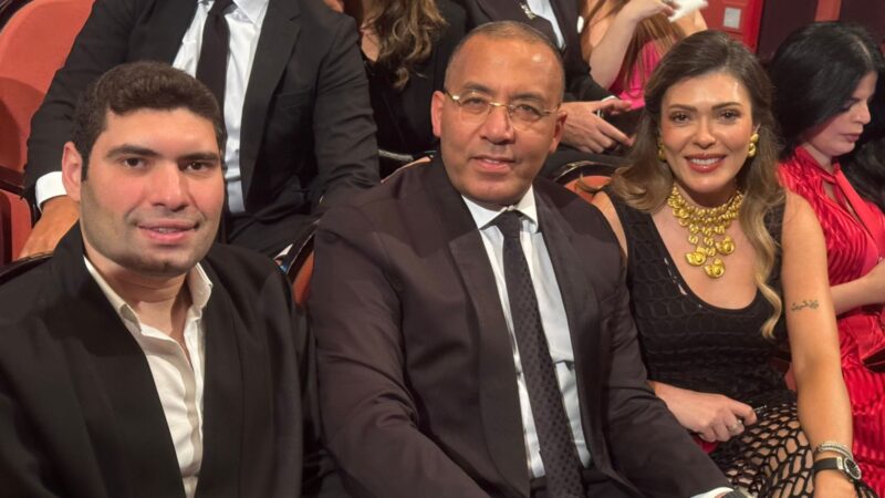 ماهر فودة يحضر العرض الخاص لـ”المشروع X” بصحبة خالد صلاح وشريهان أبو الحسن