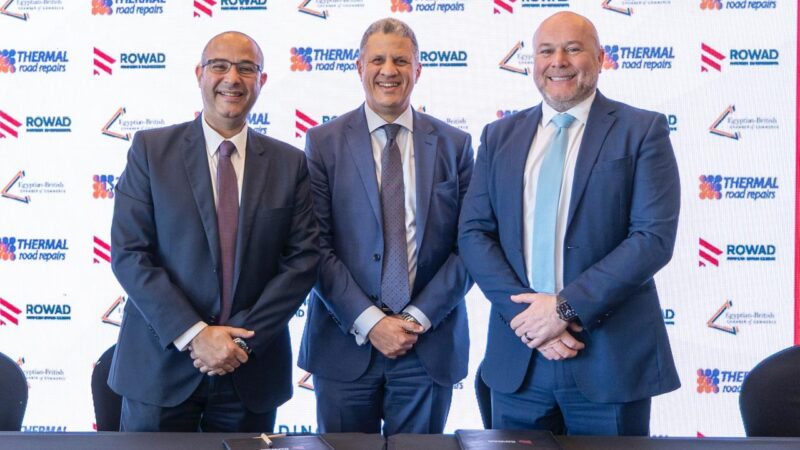 رواد الهندسة الحديثة توقع بروتوكول تعاون مع ” Thermal Road Repairs” البريطانية