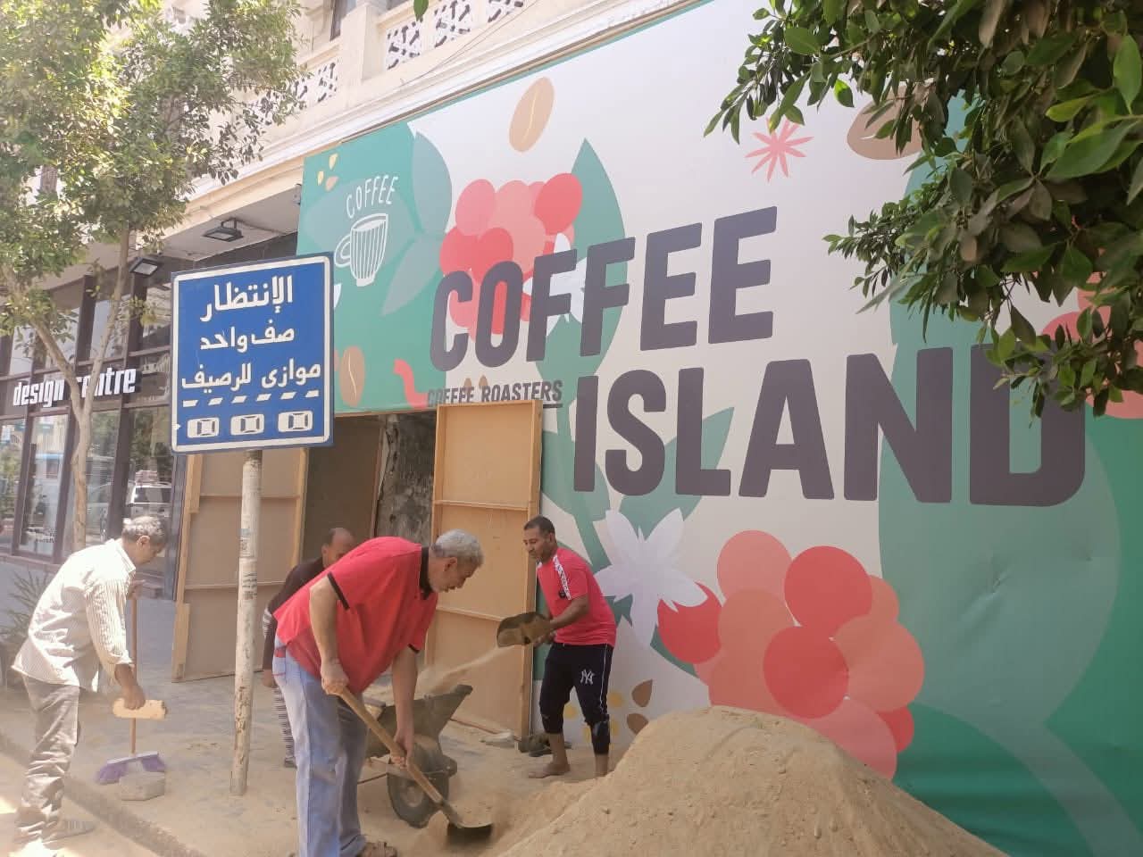 رئيس حى مصر الجديدة يتابع الاعمال الجارية بعقار شارع بغداد