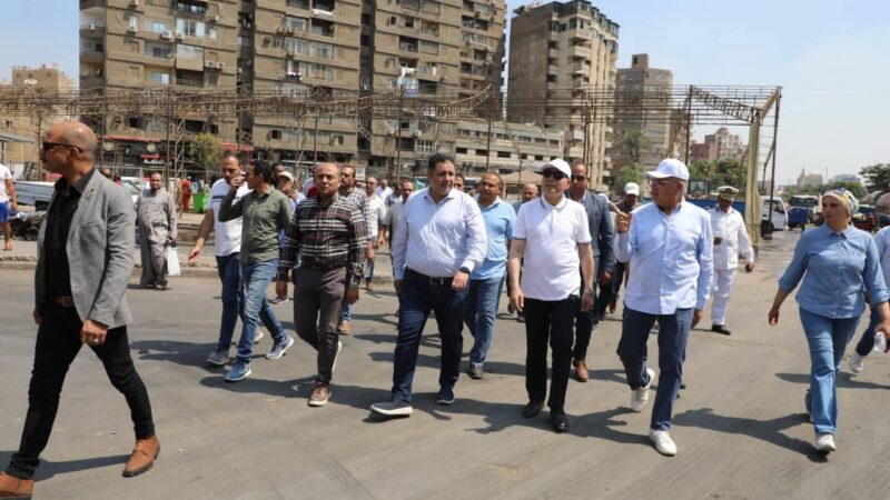محافظ القاهرة يتفقد ميدان رمسيس لمتابعة أعمال إعادة الانضباط للمنطقة
