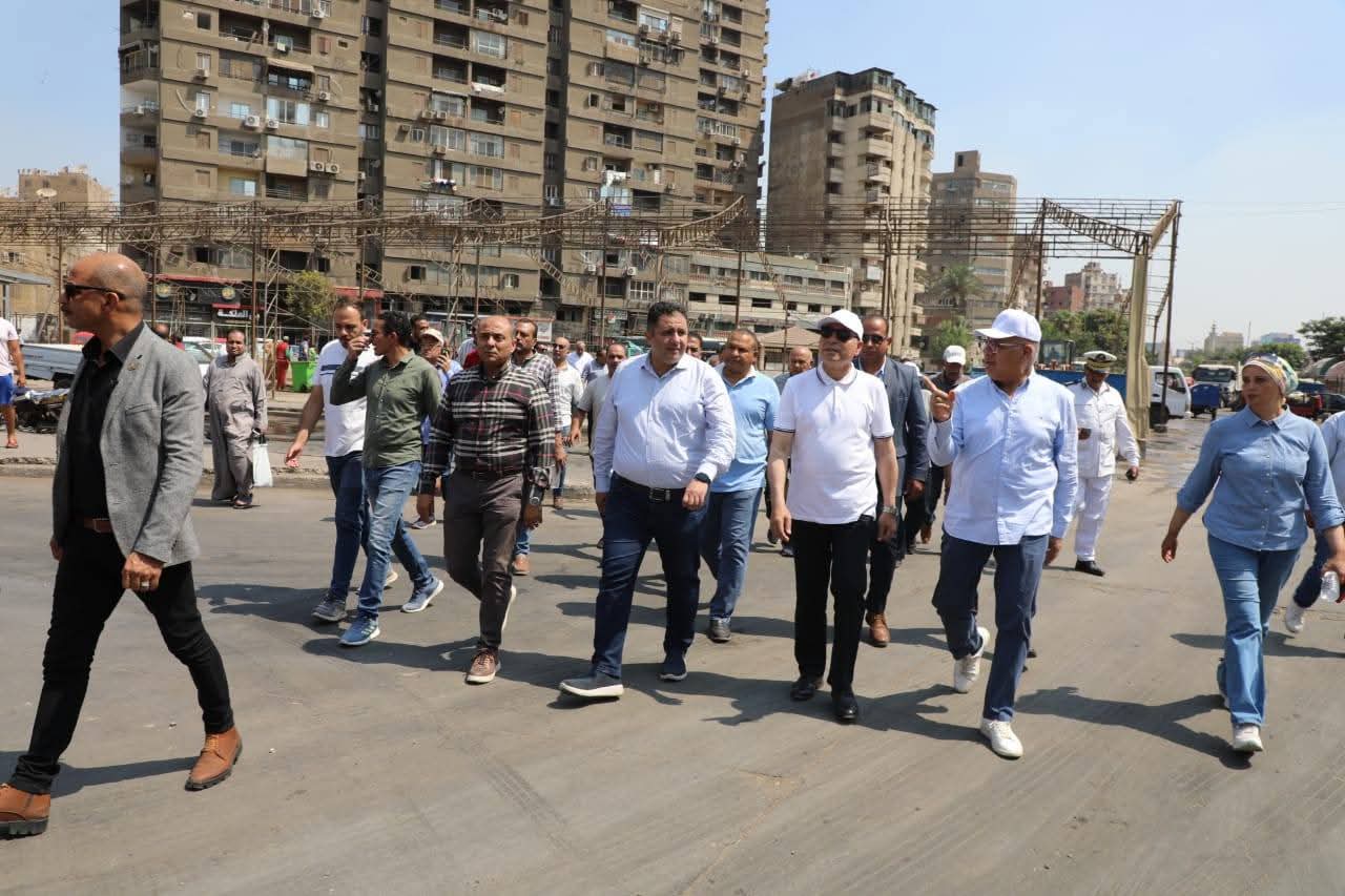 محافظ القاهرة يتفقد ميدان رمسيس لمتابعة أعمال إعادة الانضباط للمنطقة
