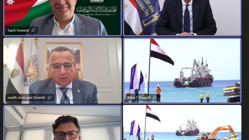 “كورال بريدج” يعد أول كابل بحرى مباشر يربط بين مصر والأردن منذ أكثر من 25 عامًا
