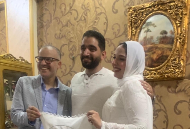 خيرالله يهنئ ال الجندي بعقد قران كريمتهم بزفتي