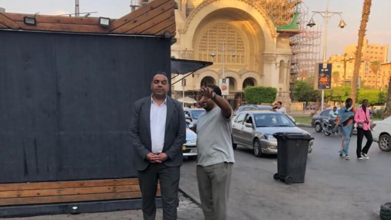 رئيس حى مصر الجديدة يقود حملة  للتعامل مع شكوى من قاطني ش الاهرام