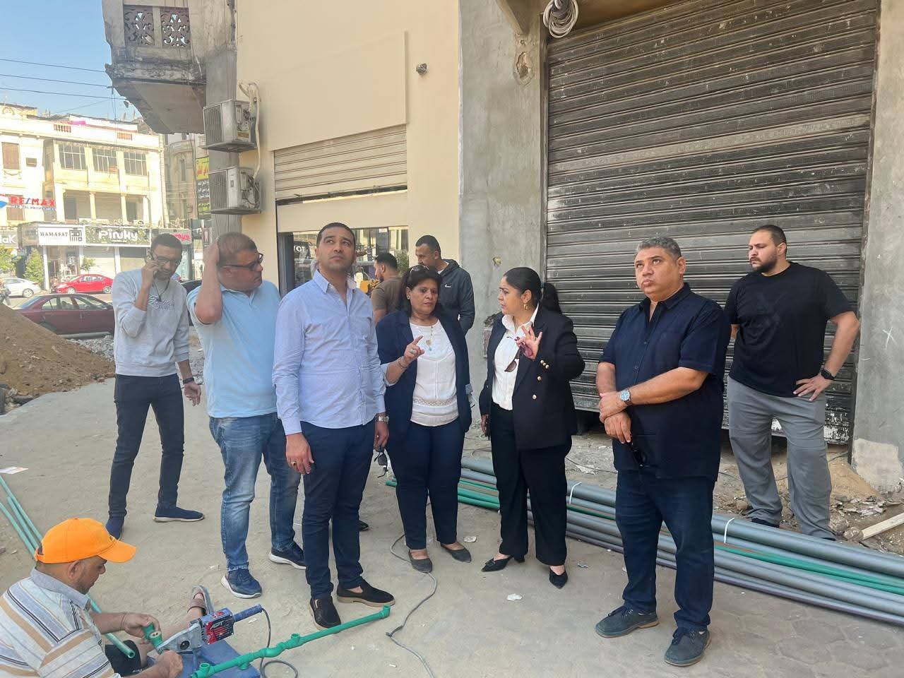 نائب محافظ القاهرة للمنطقة الشرقية تتابع أعمال تطوير شارع إبراهيم بمنطقة الكوربة بمصر الجديدة