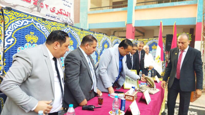 بأعلام مصر والأغاني الوطنية.. تعليم الغربية  تحي ذكرى انتصارات أكتوبر وتكرم  اسم الشهيد مختار كامل بزفتي