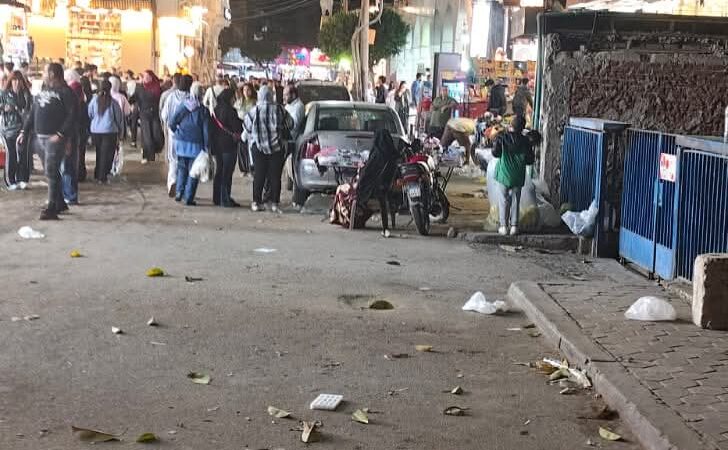 رئيس حى مصر الجديدة يتابع حملات رفع الاشغالات بشوارع الحي