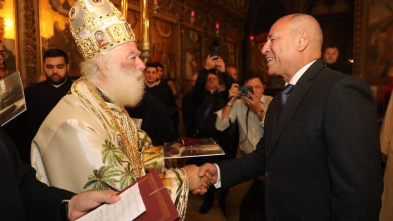 محافظ القاهرة يشهد احتفال بطريركية الروم الأرثوذكس بعيد الميلاد