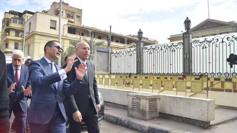 جولة تفقدية لوزير الاستثمار ومستشار رئيس الجمهورية ومحافظ القاهرة بمربع “الوزارات بوسط البلد