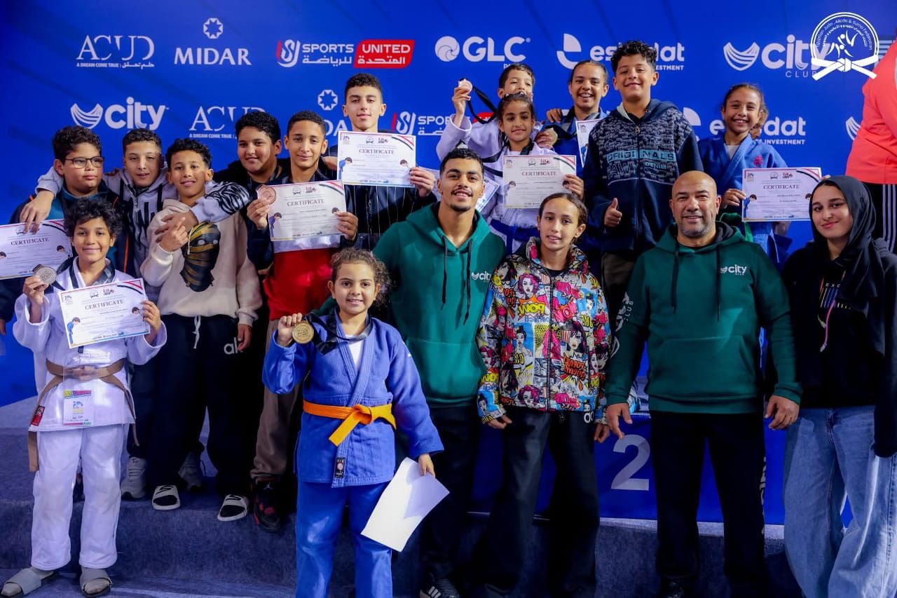 ناشئو سيتي كلوب يحصدون  17 ميدالية في بطولة الغردقة الدولية للجودو