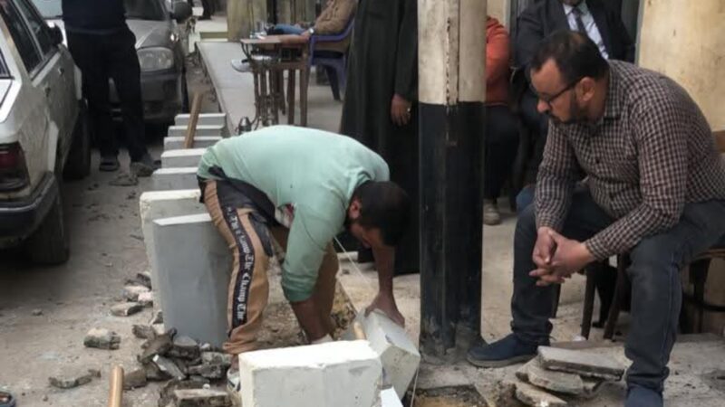 رئيس حى مصر الجديدة يتابع تطوير ورفع كفاءة الطرق