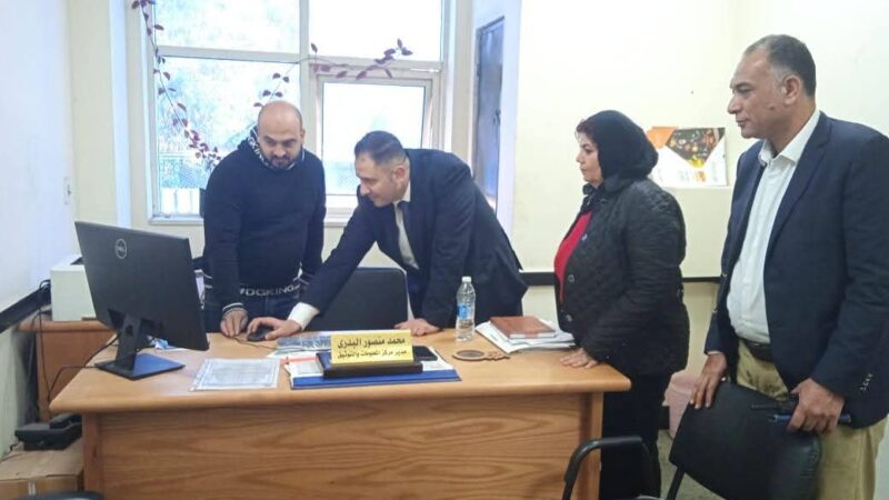 نائب محافظ القاهرة يتفقد برفقة رئيس حى الأميرية المركز التكنولوجي