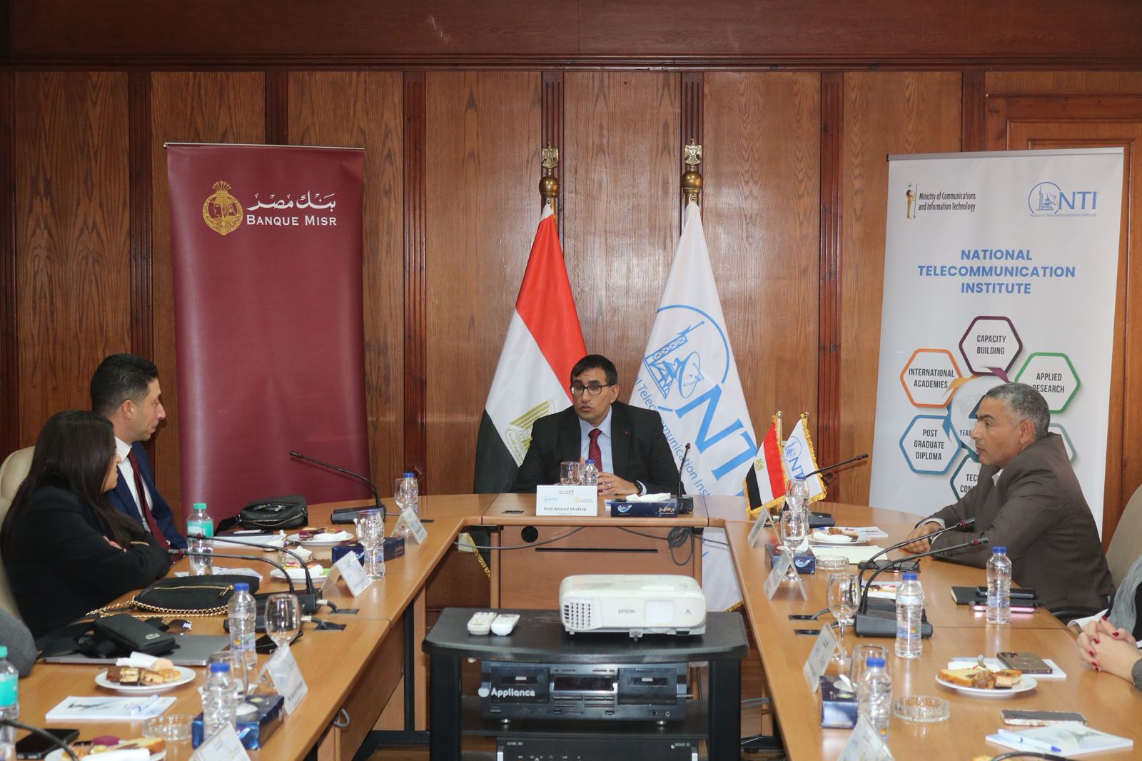توقيع تعاون بين المعهد القومي للاتصالات NTI وبنك مصر لبناء القدرات الرقمية في مجالات الاتصالات وتكنولوجيا المعلومات