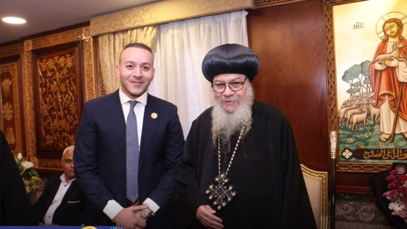 النائب محسن احمد حته يزور مطرانية  مغاغة و العدوة  ومطرانية بني مزار لتقديم التهنئة بعيد القيامة المجيد