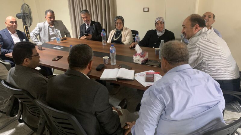 قيادات حزب شعب مصر برئاسة اللواء هشام بلال يتوجهون إلى القصر الرئاسى بعابدين لتسجيل كلمه دعم وتأييد للرئيس السيسي