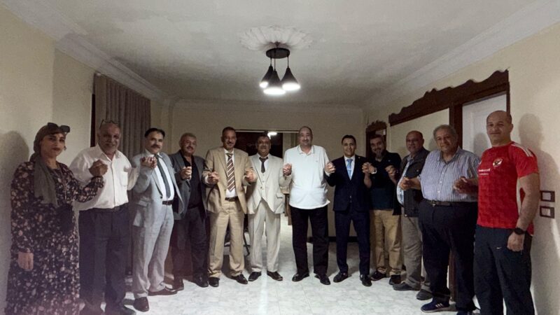 المستشار اشرف حنفى مساعد رئيس حزب شعب مصر للشئون القانونيه ومحمود الليثى المتحدث الرسمى للحزب